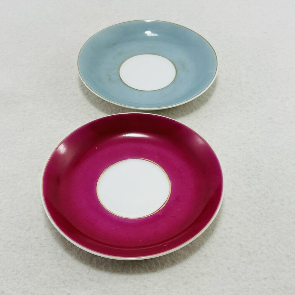 Vintage Occupied Japan Butter Plate Dish Saucer Trinket Condiment Sauce Set Two